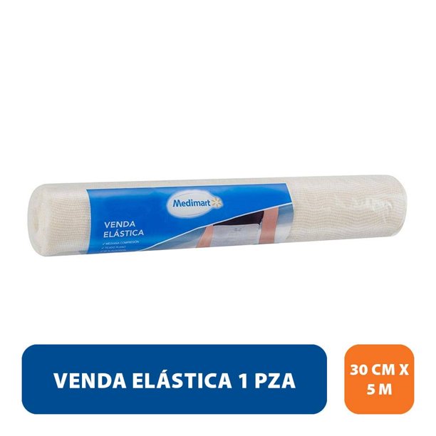 Venda elástica Medimart 30 cm X 5 m 1 pza