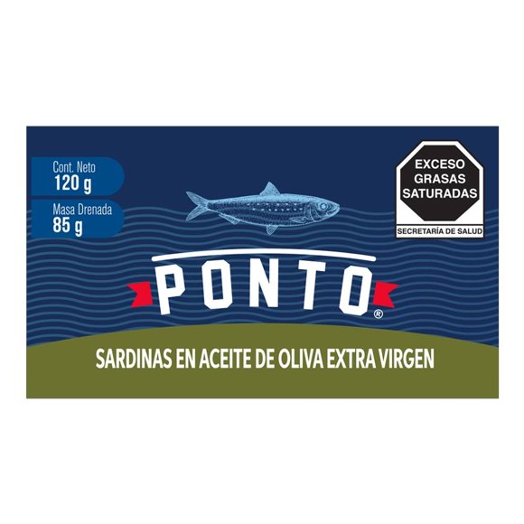 Sardinas Ponto en aceite de oliva 120 g