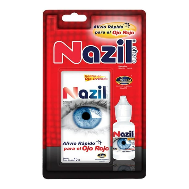 Solución oftálmica Nazil Sophia para los ojos rojos 15 ml