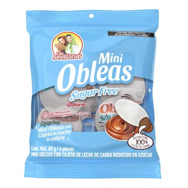 Mini Obleas Las Sevillanas con cajeta de leche de cabra 6 pzas