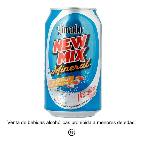 Bebida alcohólica preparada New Mix Twist Sabor Naranja 350 ml