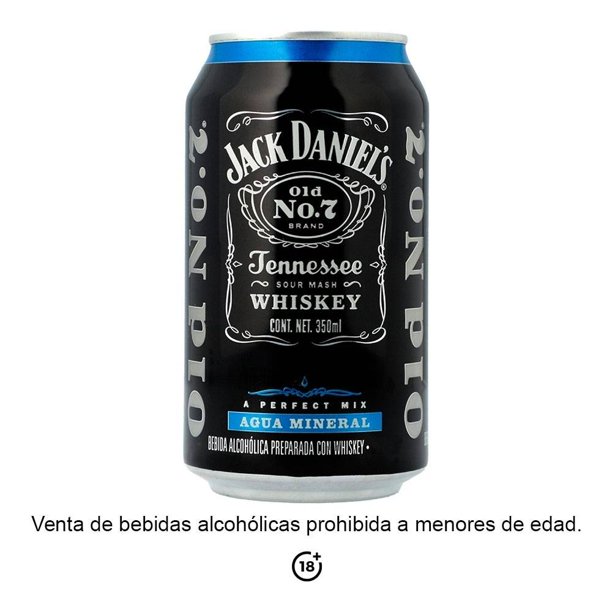 Bebida alcohólica preparada Jack Daniel's Agua Mineral 350 ml