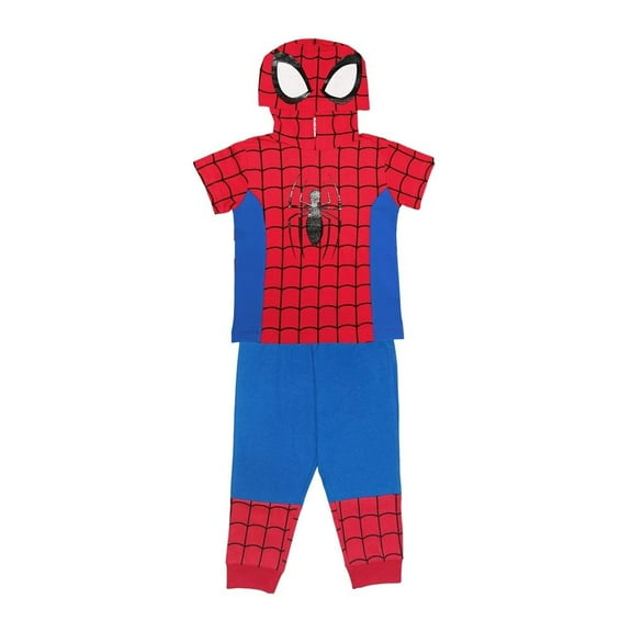 Pijama Spiderman Bebé 2 con Capucha Multicolor 2 Piezas