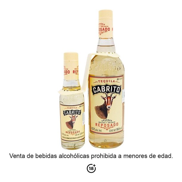 Tequila Cabrito Reposado de 950 ml + Cabrito de 250 ml