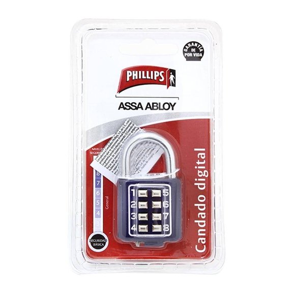 Candado Digital Philips Assa Abloy de 34.8 mm