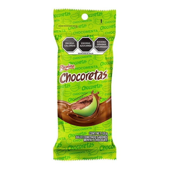 Dulce Ricolino Chocoretas menta y chocolate 125 g