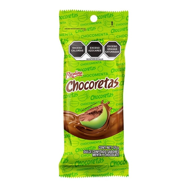 Dulce Ricolino Chocoretas menta y chocolate 125 g