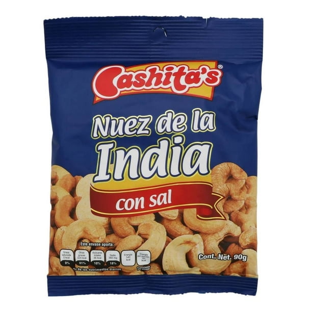 Nuez de la India Cashita's con sal 90 g