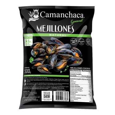 Mejillones Camanchaca natural 500 g congelado