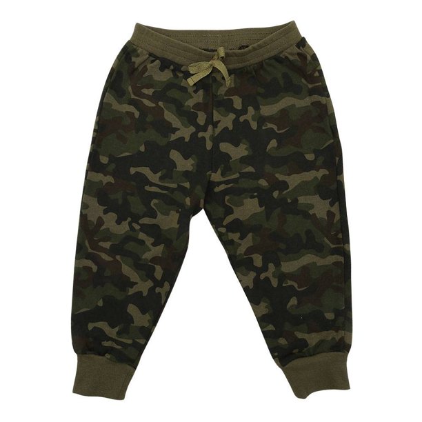 Jogger George Niño 3X Camuflaje Verde Oscuro