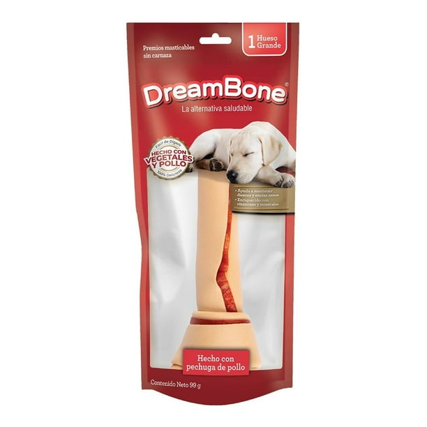 Premios para Perro DreamBone con Pollo y Vegetales Hueso Grande 1 pza