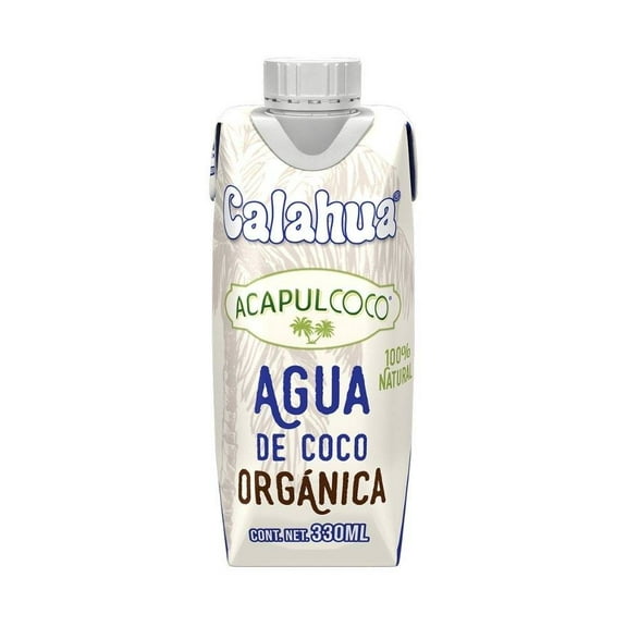 Agua de coco Calahua Acapulcoco orgánica 330 ml