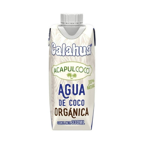 Agua de coco Calahua Acapulcoco orgánica 330 ml