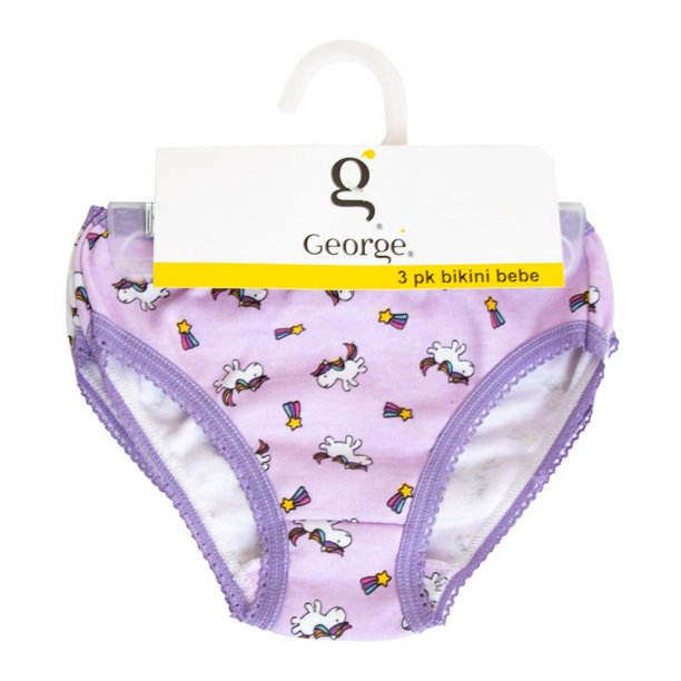 Bikini George para Niña, Multicolor Unicornio 1 Paquete con 2 Piezas Talla 4