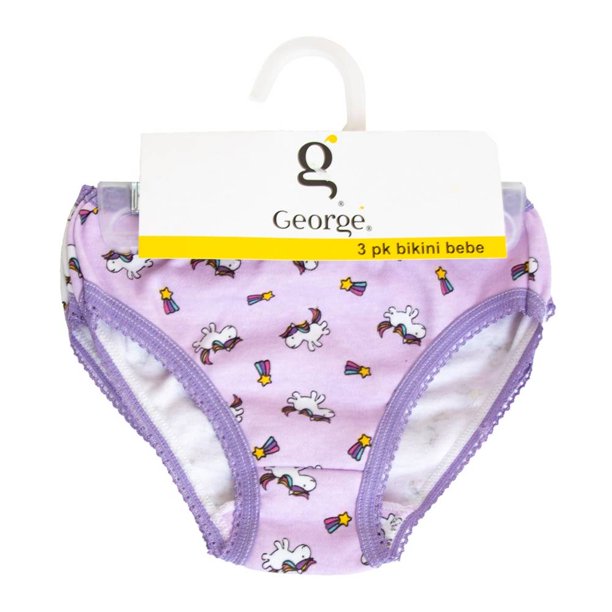 Bikini George para Niña, Multicolor Unicornio 1 Paquete con 2 Piezas Talla 8