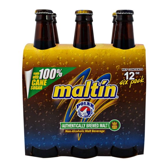 Bebida de malta Maltín Polar sin alcohol 6 botellas de 355 ml c/u