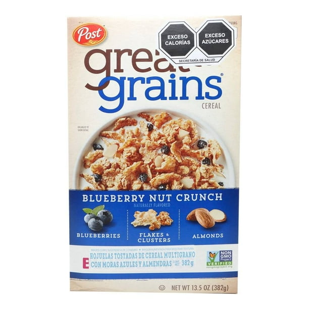 Cereal Post Great Grains con moras azules y almendras 382 g