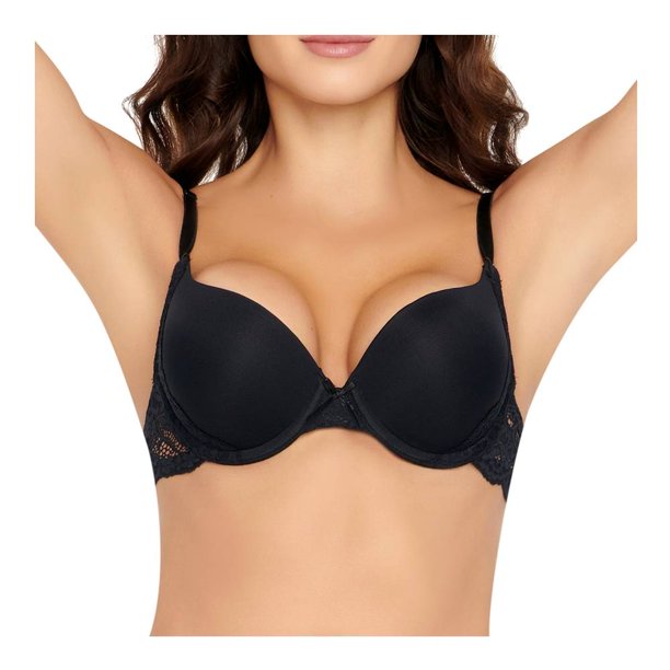 Brasier Ilusión Push Up Negro Talla 32B