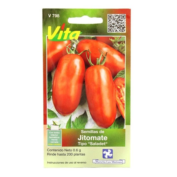 Semillas Vita Jitomate tipo Saladet 0.6 g