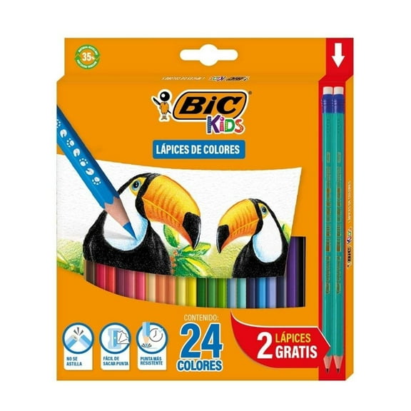 Lápices de Colores BIC Evolution 26 Piezas