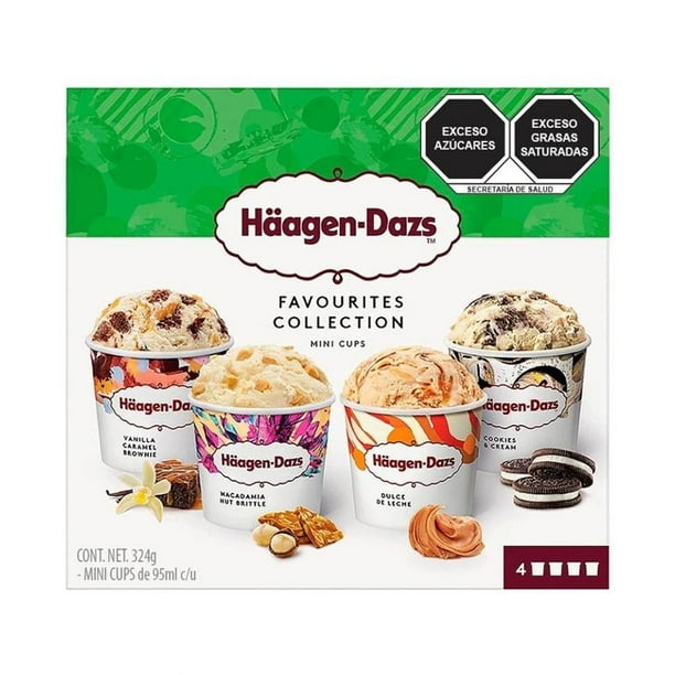 Helado Haagen Dazs favourites collection 4 minicopas