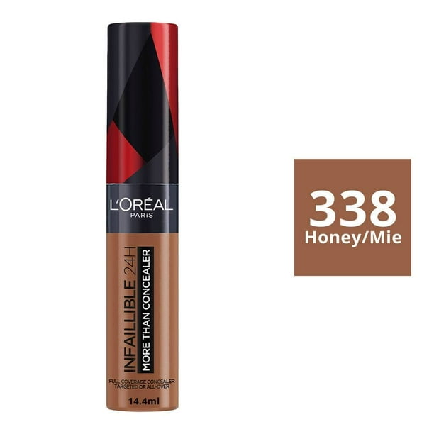 Corrector líquido L'Oréal Infallible 24h more than concealer 338 honey 14.4 ml