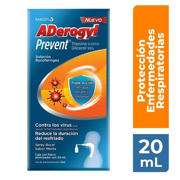 ADerogyl Prevent spray bucal menta 20 ml