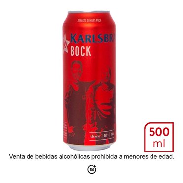 Cerveza oscura Karlsbrau bock 500 ml
