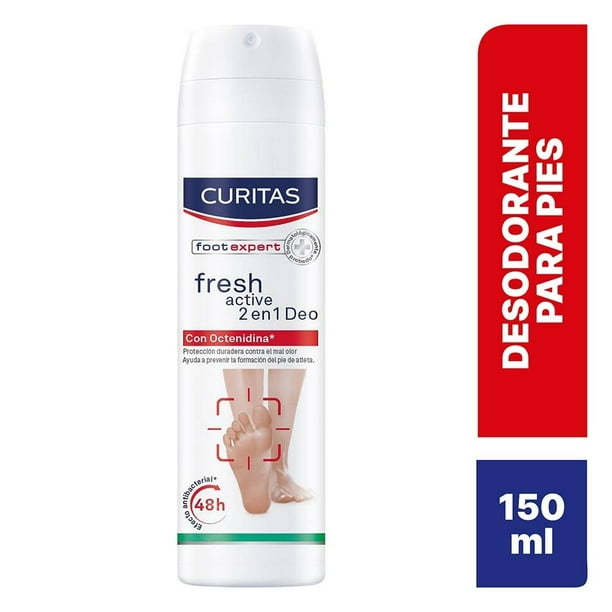 Desodorante para pies Curitas Fresh Active en aerosol 150 ml