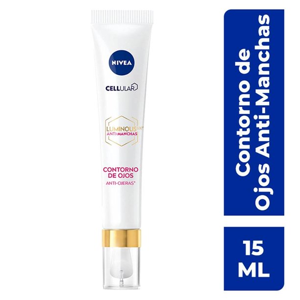 Crema contorno de ojos NIVEA Luminous 630 con ácido hialurónico y cafeína 15 ml