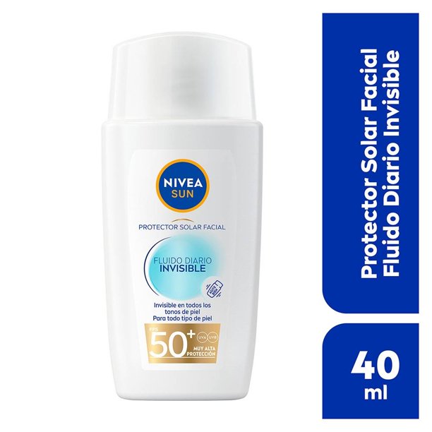 Protector solar facial NIVEA SUN fps 50+ invisible 40 ml