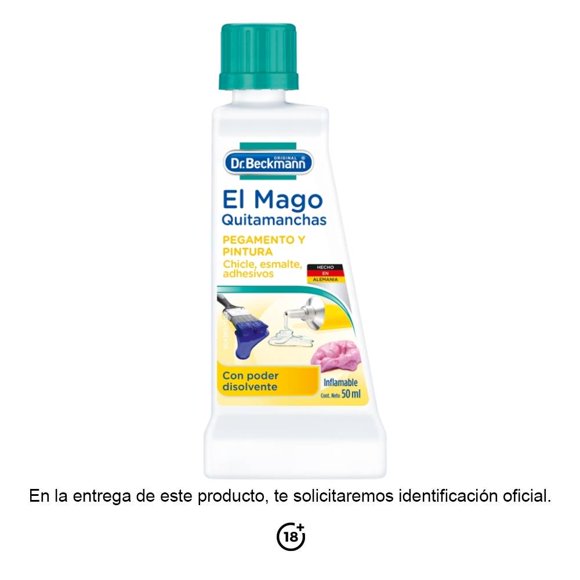 Quitamanchas Dr Beckmann El Mago 1 pegamentos chicle y esmalte de uñas 50 ml