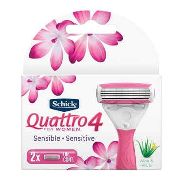 Cartuchos para afeitar Schick Quattro For Women sensible 1 paquete con 2 pzas
