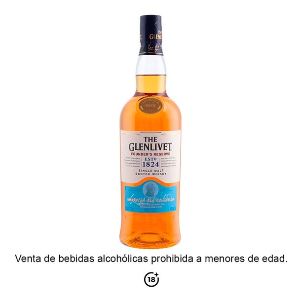 Whisky The Glenlivet Escocés 750 ml