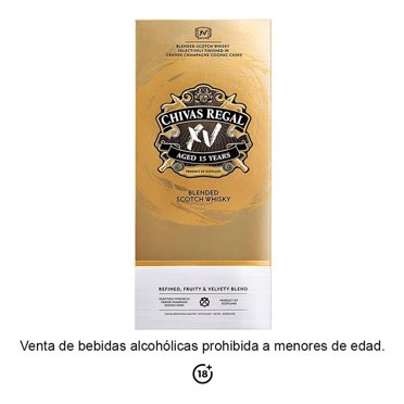 Whisky Chivas Regal XV años Escocés 700 ml