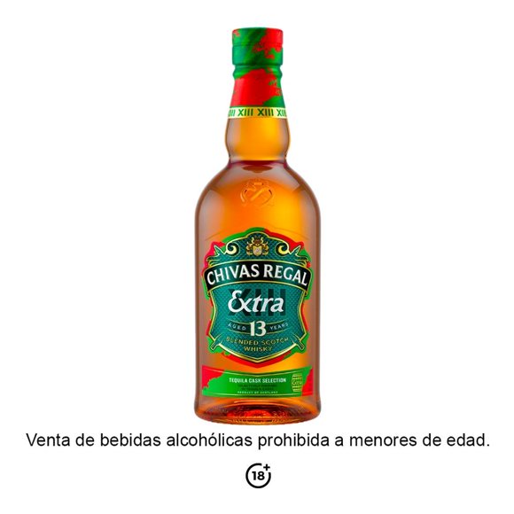 Whisky Chivas Regal Extra 13 años tequila 750 ml