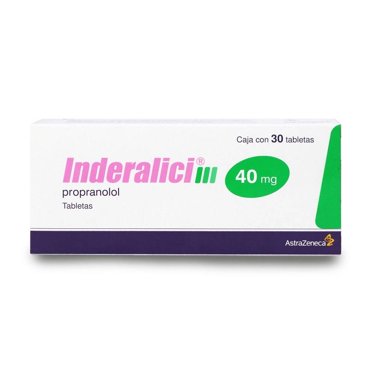 Inderalici Propranolol 40 mg 30 tabletas