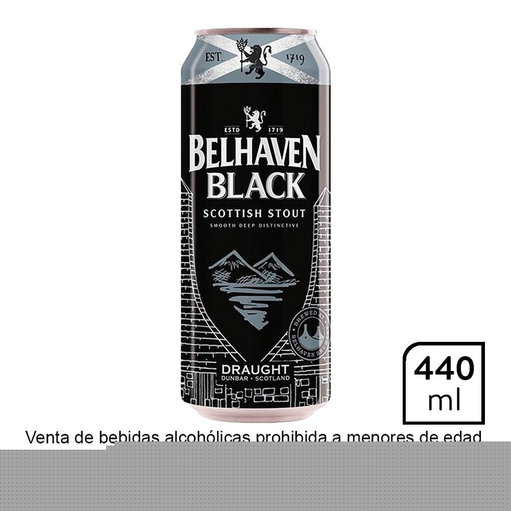 Cerveza oscura Belhaven scottish stout draught 440 ml