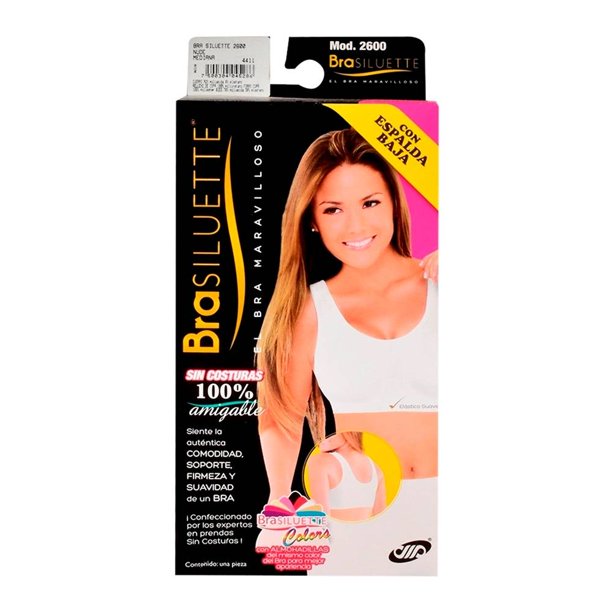 Brasier BraSiluette para Mujer Espalda Baja Nude Talla M