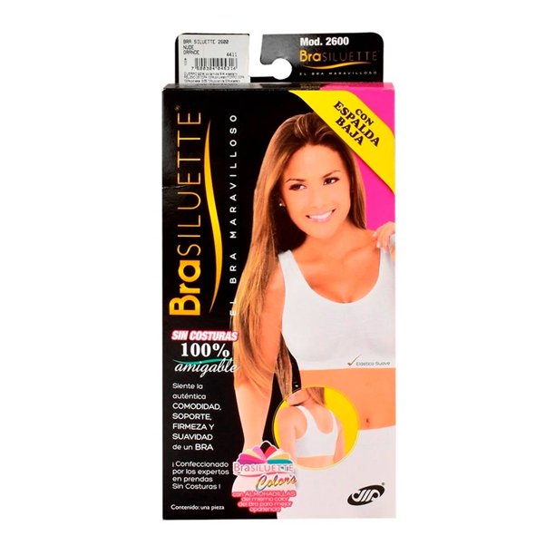 Brasier BraSiluette para Mujer Espalda Baja Nude Talla G