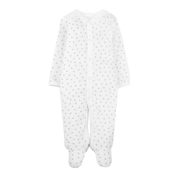 Mameluco Baby Creysi One For You Unisex 3M Estampado de Estrellas Blanco