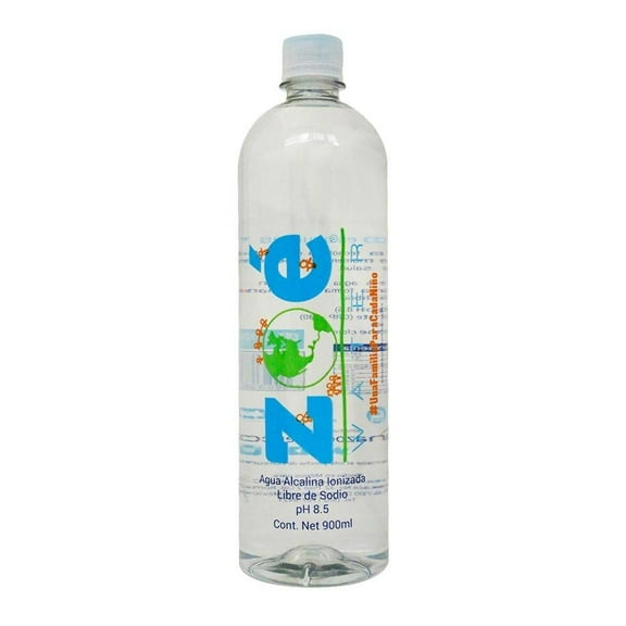 Agua alcalina Zoé ionizada 900 ml