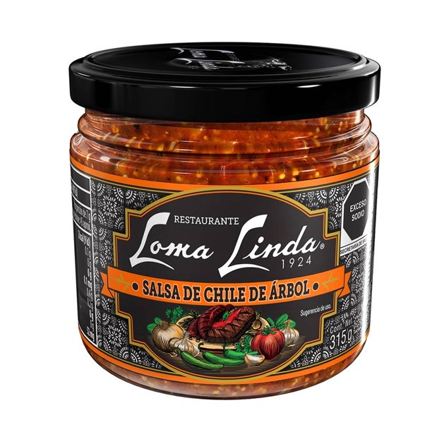 Salsa Restauran Loma Linda de chile de árbol 315 g