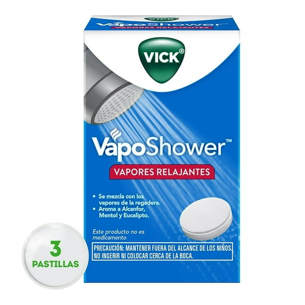 Vick VapoShower Vapores Relajantes 3 pastillas