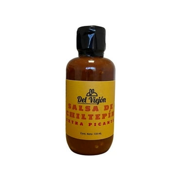 Salsa de chiltepín Del Viejón extra picante 120 ml