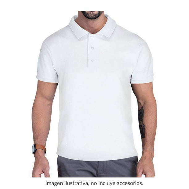 Playera George Talla CH Polo Blanco