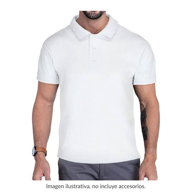 Playera George Talla G Polo Blanco