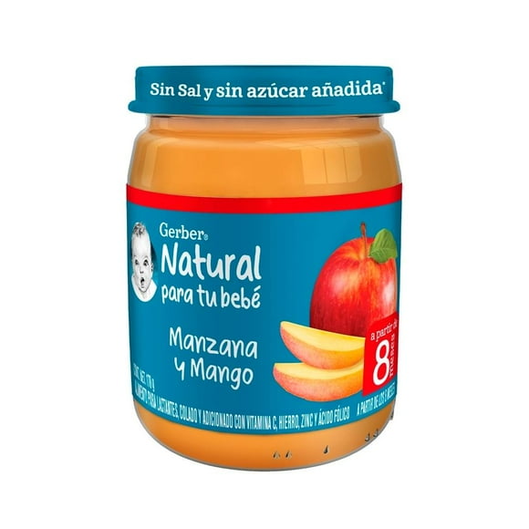 Alimento para lactantes Gerber cosecha natural manzana mango 170 g