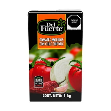 Tomates molidos Del Fuerte con chile chipotle 1 kg