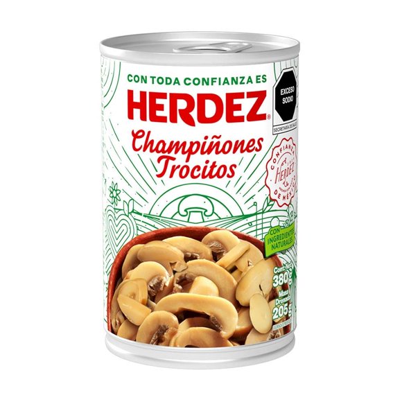 Champiñones Herdez en trocitos  380 g